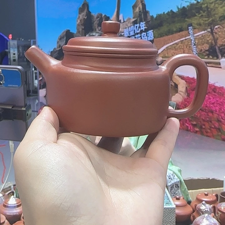 紫砂茶杯朱泥德钟   190CC