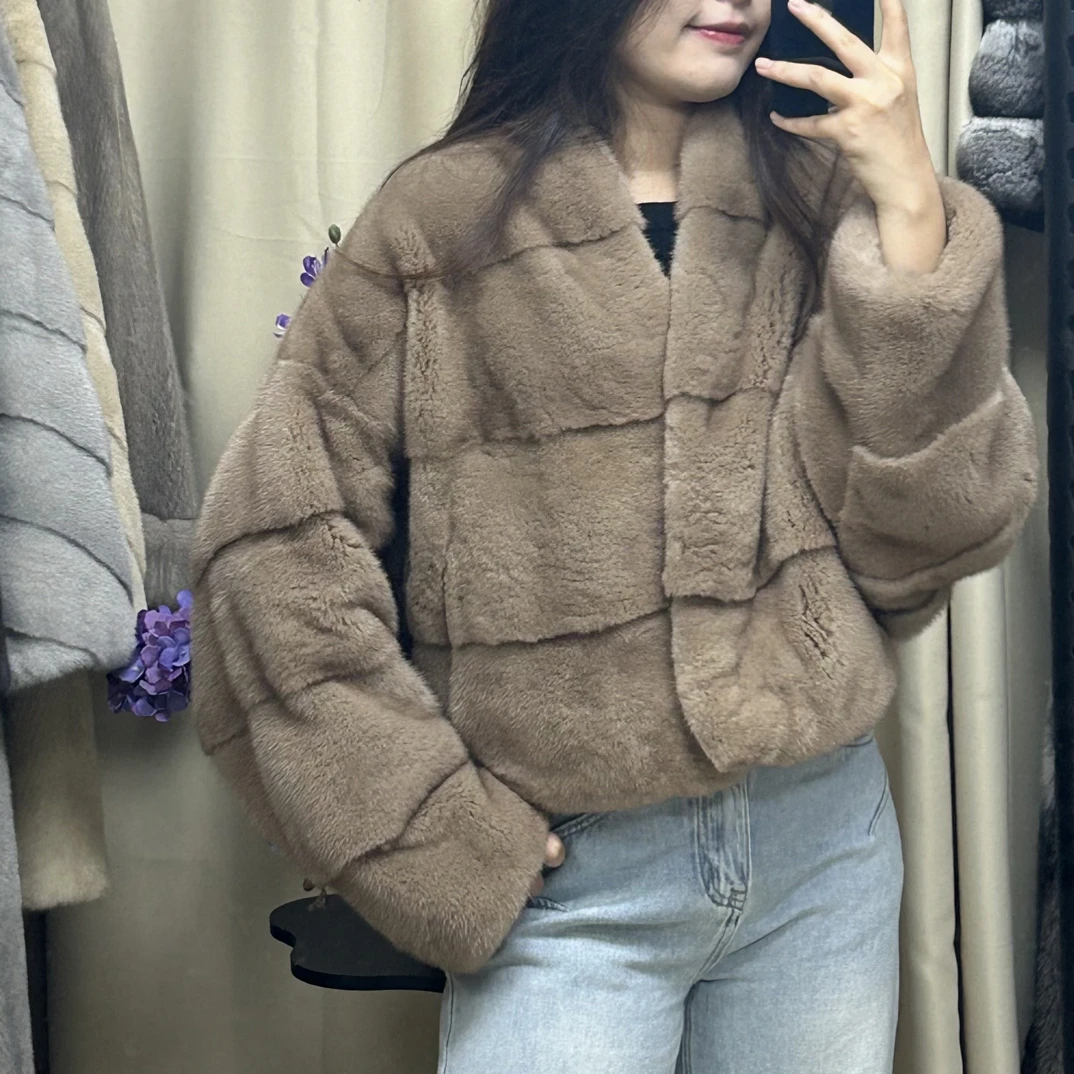 顺意Fur2025福利款进口貂冬季大衣外套温柔气质
