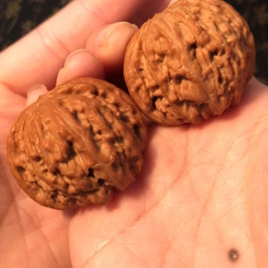 文玩核桃把件磨盘41mm