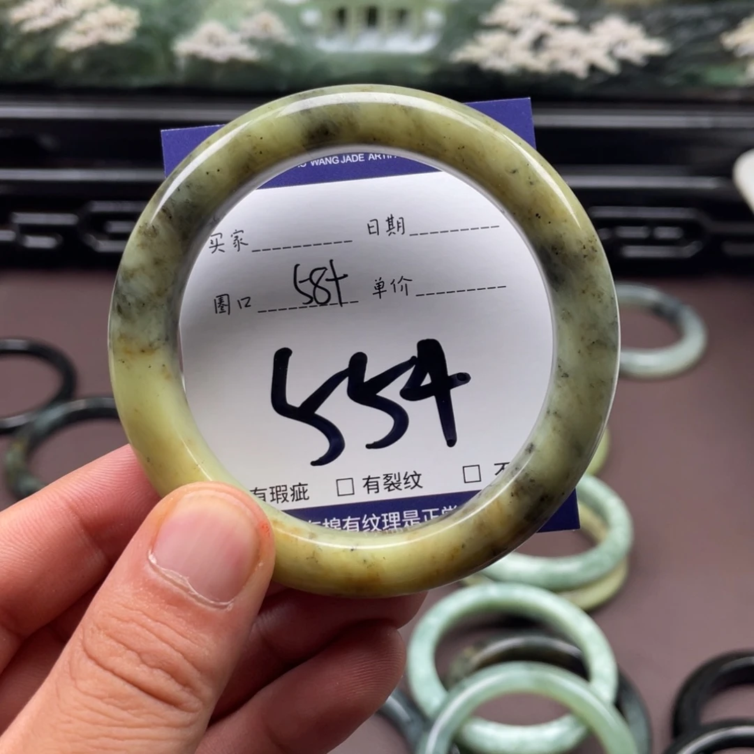 未镶嵌岫玉手镯手镯