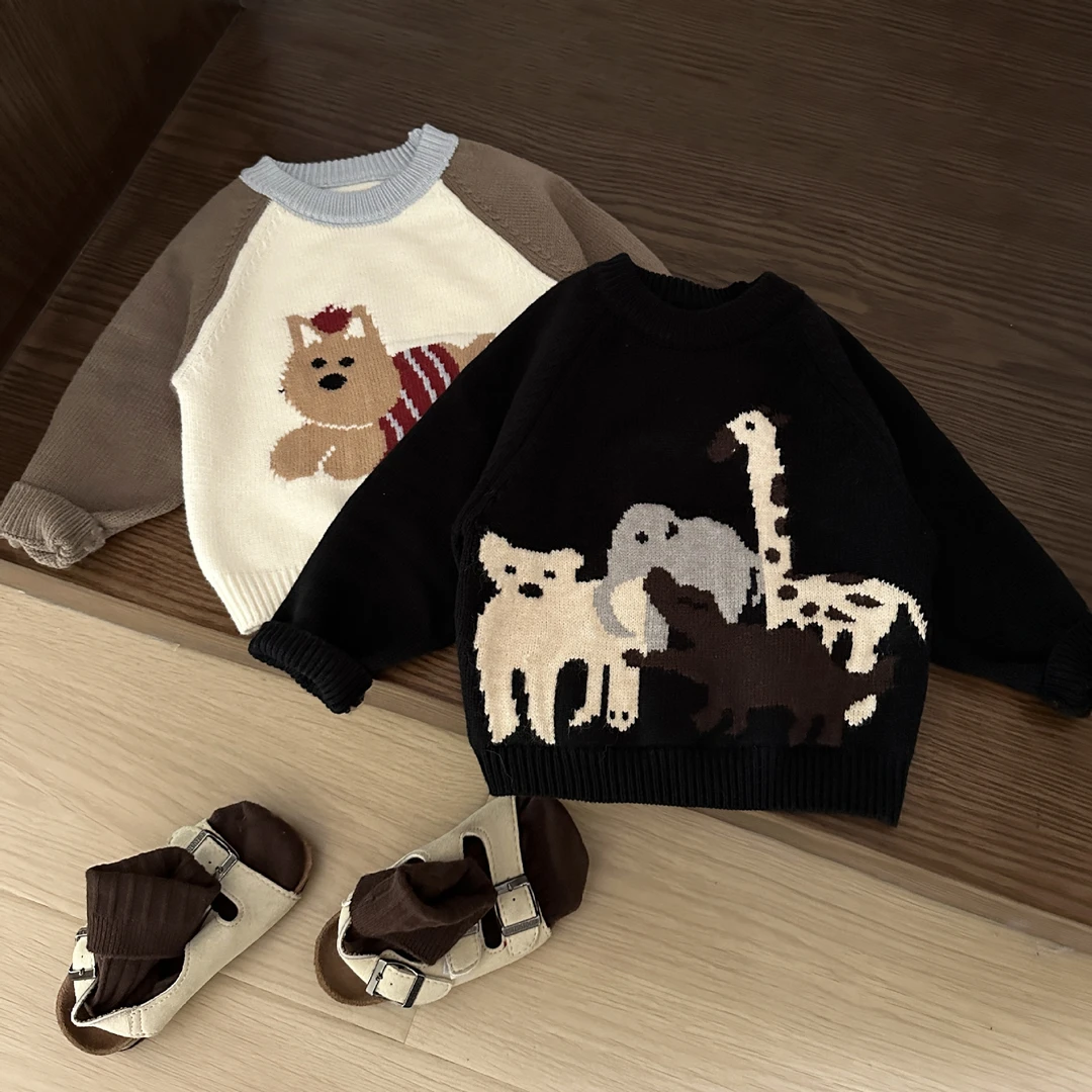 tontoi童泰【断码】男童毛衣秋冬款新款儿童冬季加厚毛线衣洋气帅