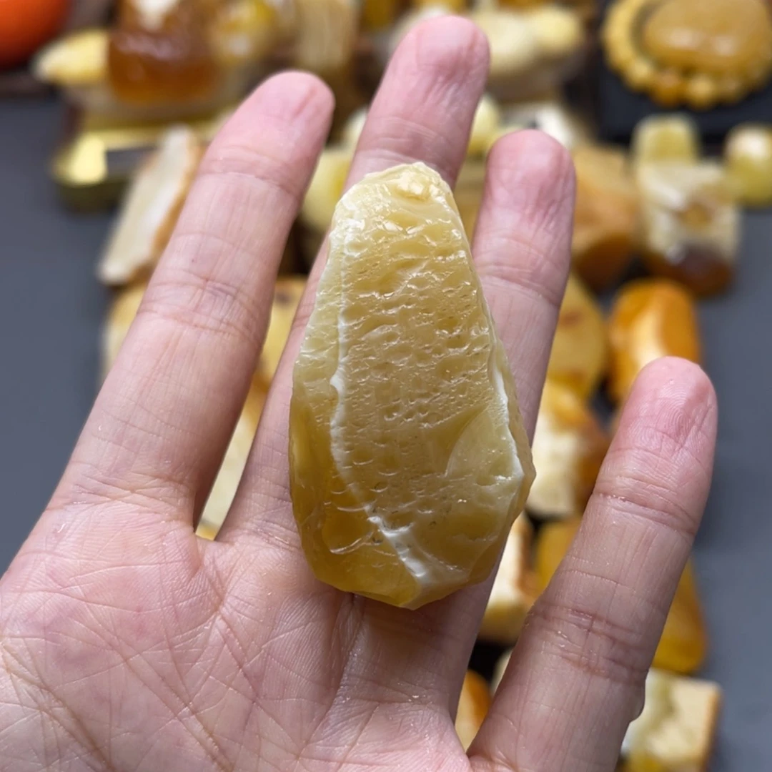 【闪购商品】定制琥珀未镶嵌天然琥珀蜜蜡原石定制
