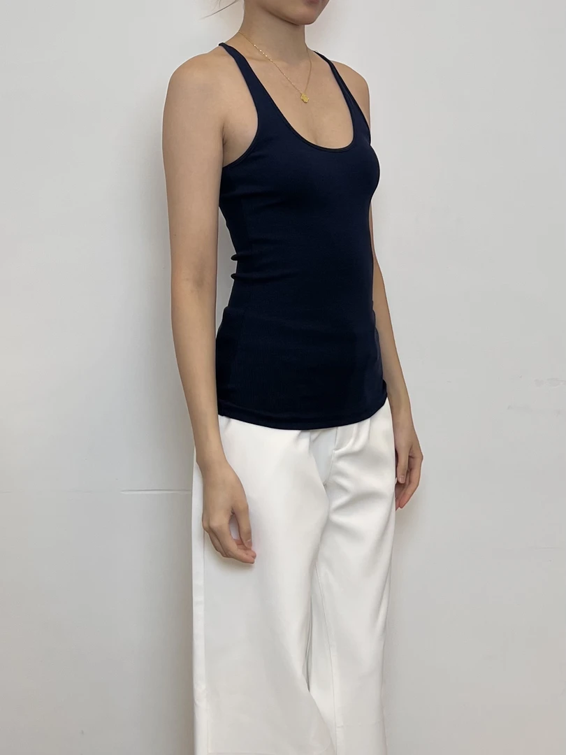 Hey Here｜高个子必备夏季修身显瘦弹力螺纹工字背心