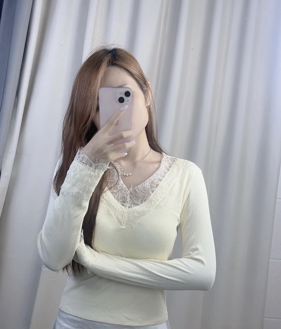 （074-098）纯欲风夏季针织修身短袖长袖(以直播间为主）