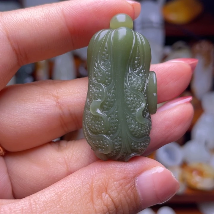 钱***子颈饰未镶嵌和田玉