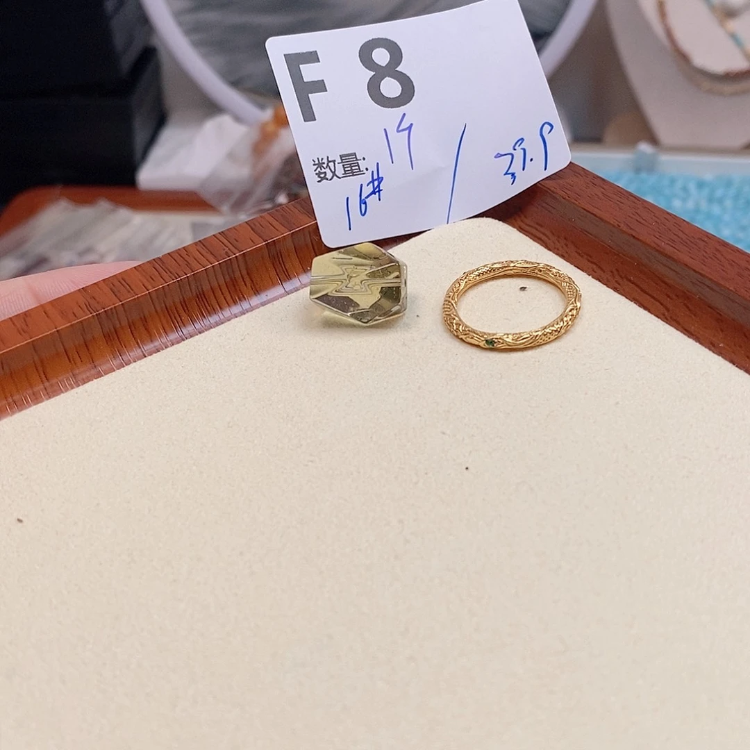 水晶珠宝半成品银S925镶嵌F8