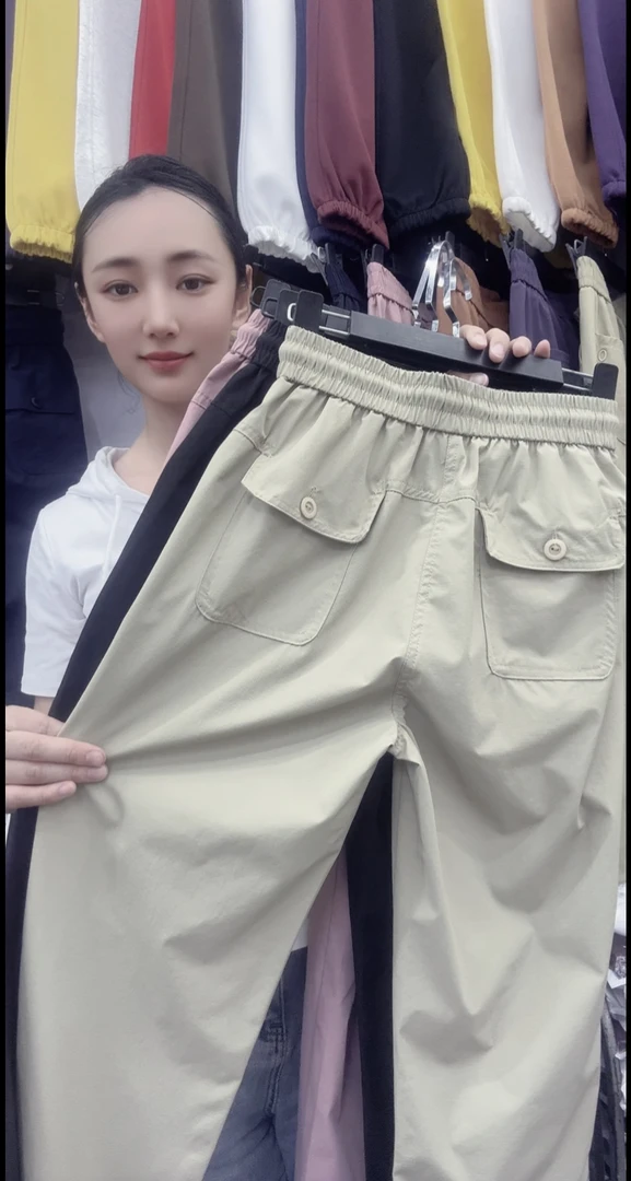 韩式风运动休闲口袋夏季休闲裤百搭速干短裤外穿宽松