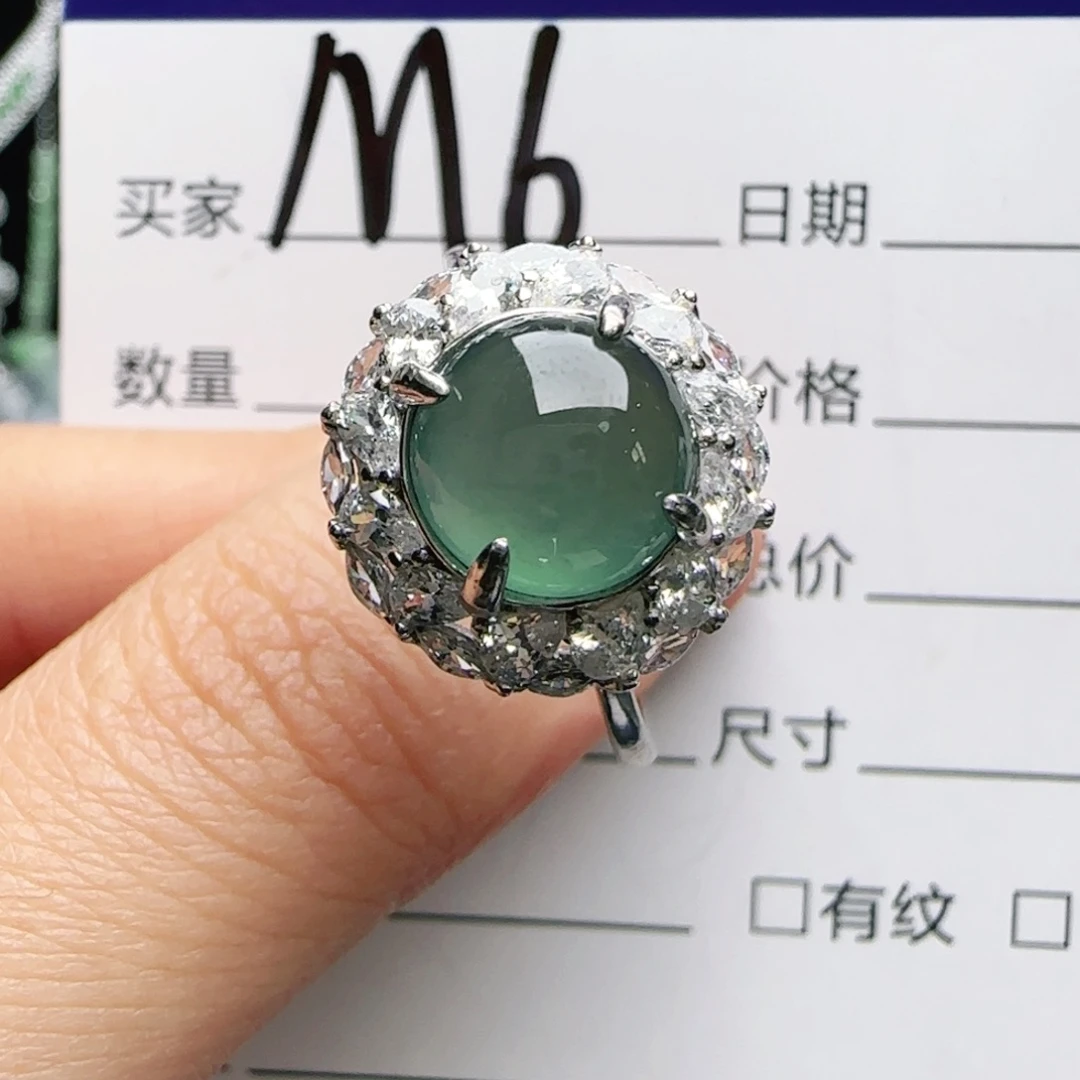 银S925镶嵌手链翡翠