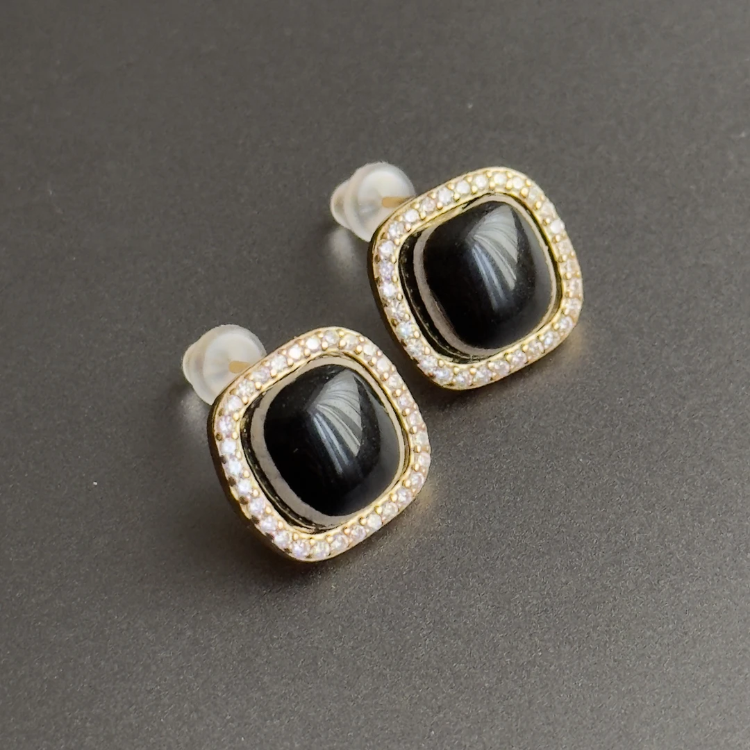 925银耳饰 Y板眼耳钉LDX0300164