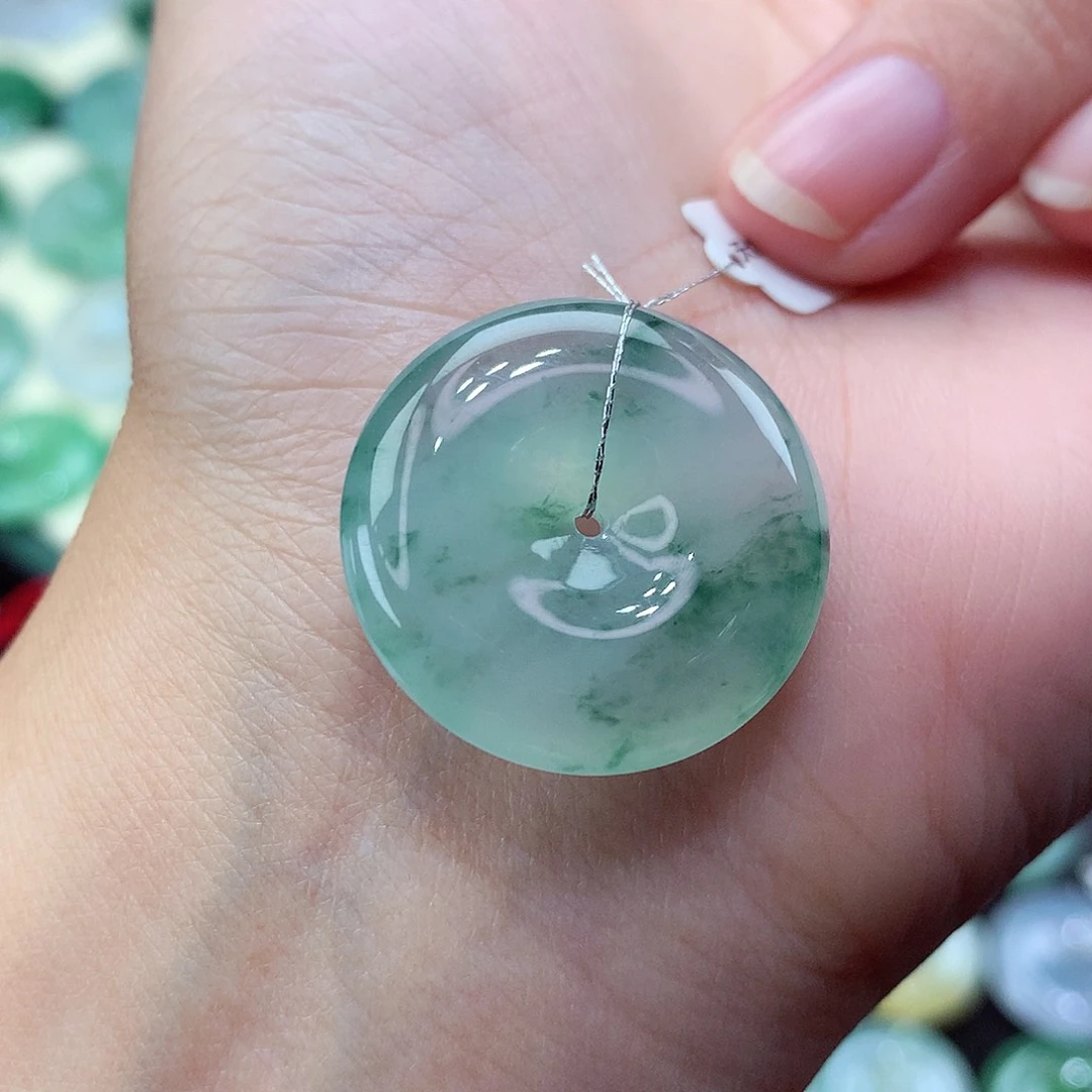 翡翠颈饰未镶嵌74尺寸25.3-6.2