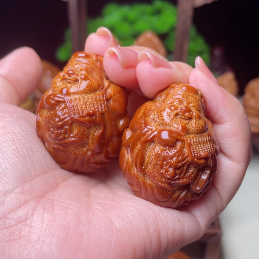 吊坠橄榄核龙财手球