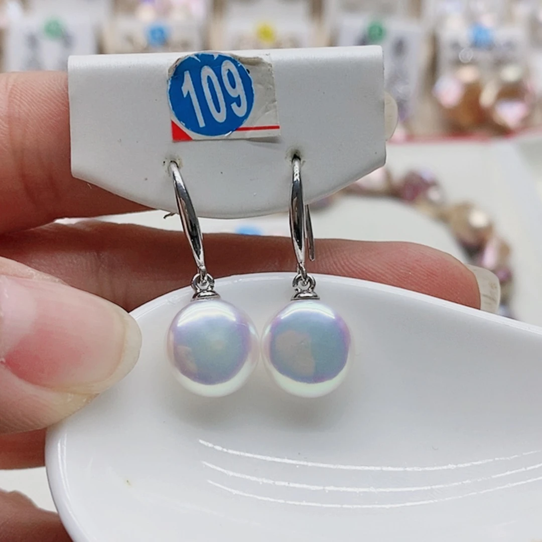 【闪购商品】淡水珍珠耳饰银S925镶嵌