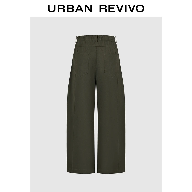 UR2026春季新款女装琥珀流光风潮流简约插袋弯刀裤UWJ660005