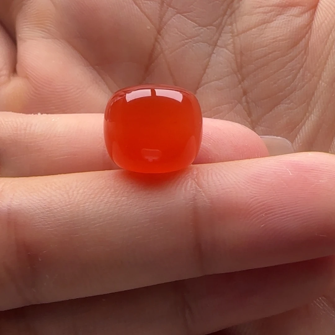 戈***南红玛瑙老型12.8x11.4未镶嵌