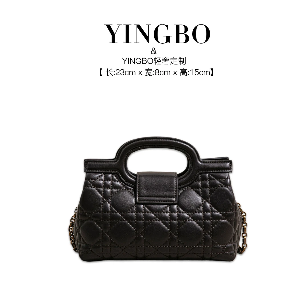 【英柏甄选】SK-83288-咖啡 然与纯小众设计感时尚单肩包百搭女包