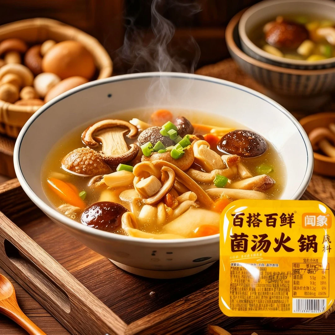 菌汤火锅底料煲汤独立包装菌菇家用汤料清汤不辣老少皆宜鲜香
