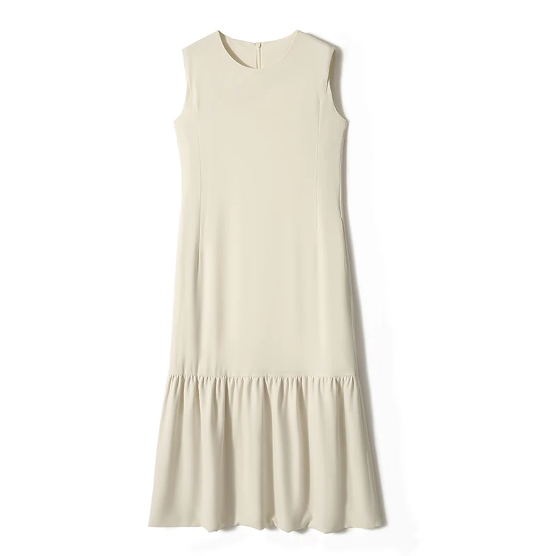 【九月木兮】优雅小鱼尾设计 M国Naia伊斯曼醋酸连衣裙S71268QZKMG