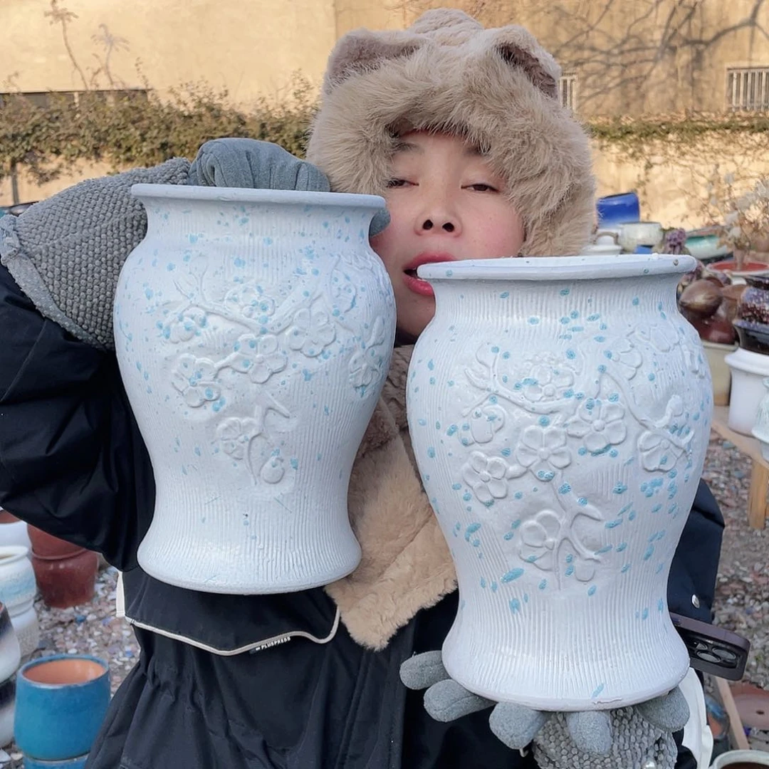 红陶王嫂花盆0113-镇店之宝同款