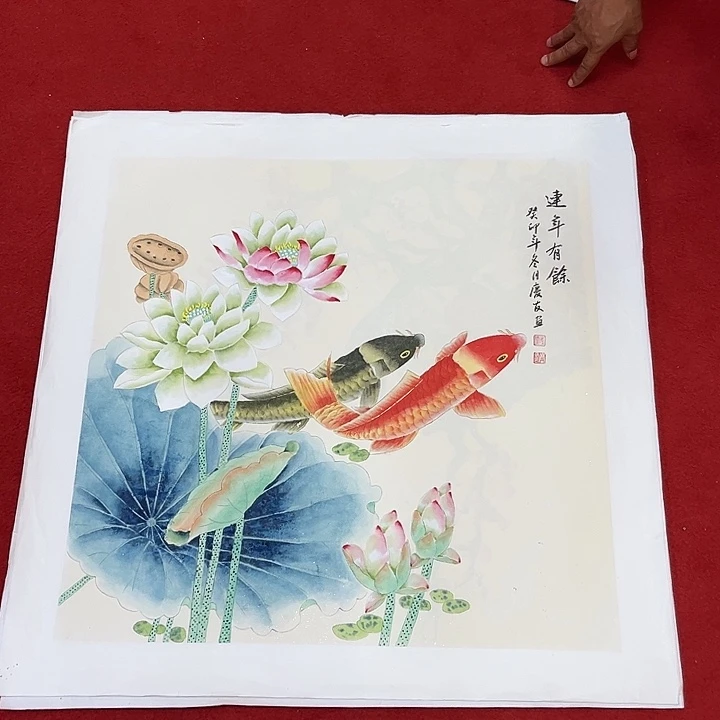 国画国画作品展示展中的
