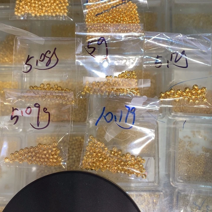 无925银银镀金珠子小虫子