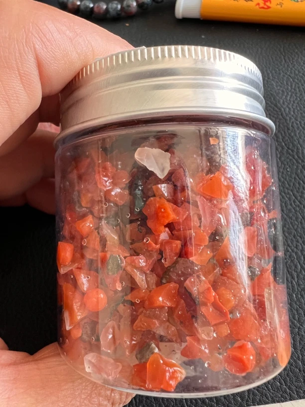 南红原矿色标鱼缸料