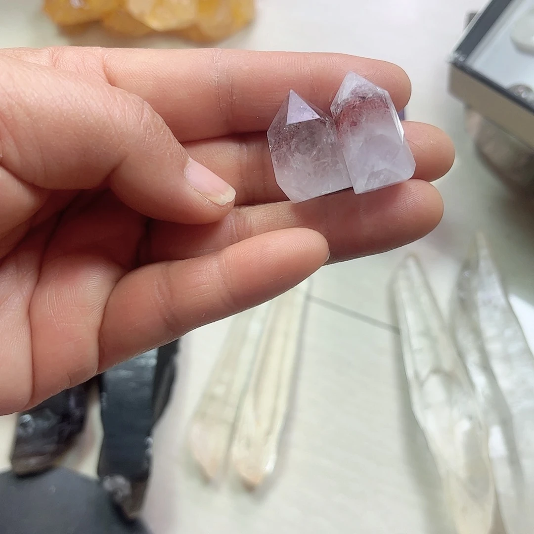 水晶天然水晶原石未镶嵌蘑*