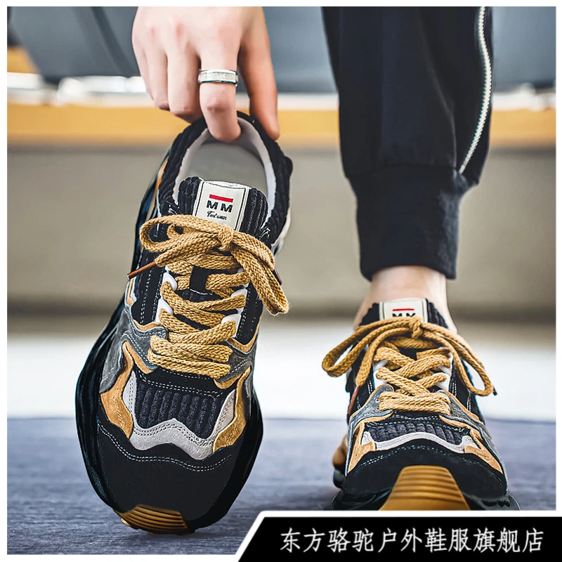 东方骆驼爆款阿甘男鞋秋季新款休闲鞋户外百搭运动厚底老爹潮鞋
