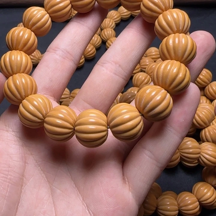 猴头核桃手串瓜珠16+