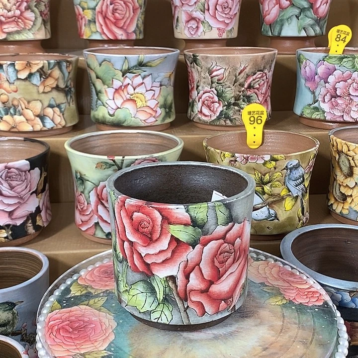 景德镇精品瑶晨花盆10.5/11