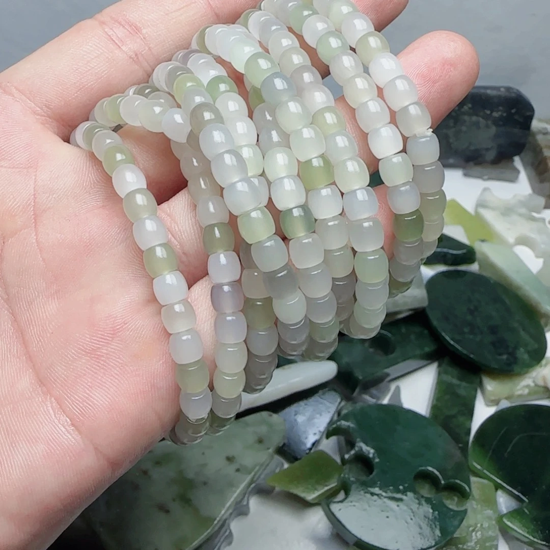 和田玉未镶嵌珠宝半成品拍一发一