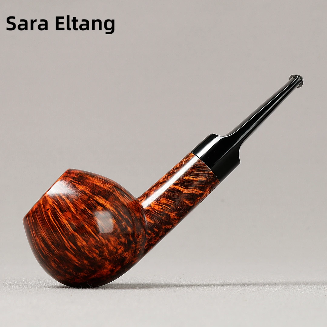 丹麦Sara Eltang萨拉艾尔唐 深色光面苹果 3mm 手工石楠木烟斗