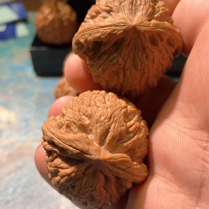 把件文玩核桃40蛟龙，点修