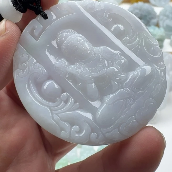 翡翠未镶嵌颈饰天然缅甸A货翡翠