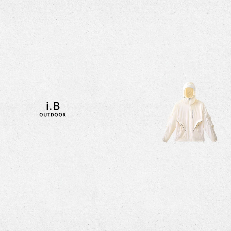 i.B 山系男女同款“风行者”连帽防晒衣户外轻薄透气S006