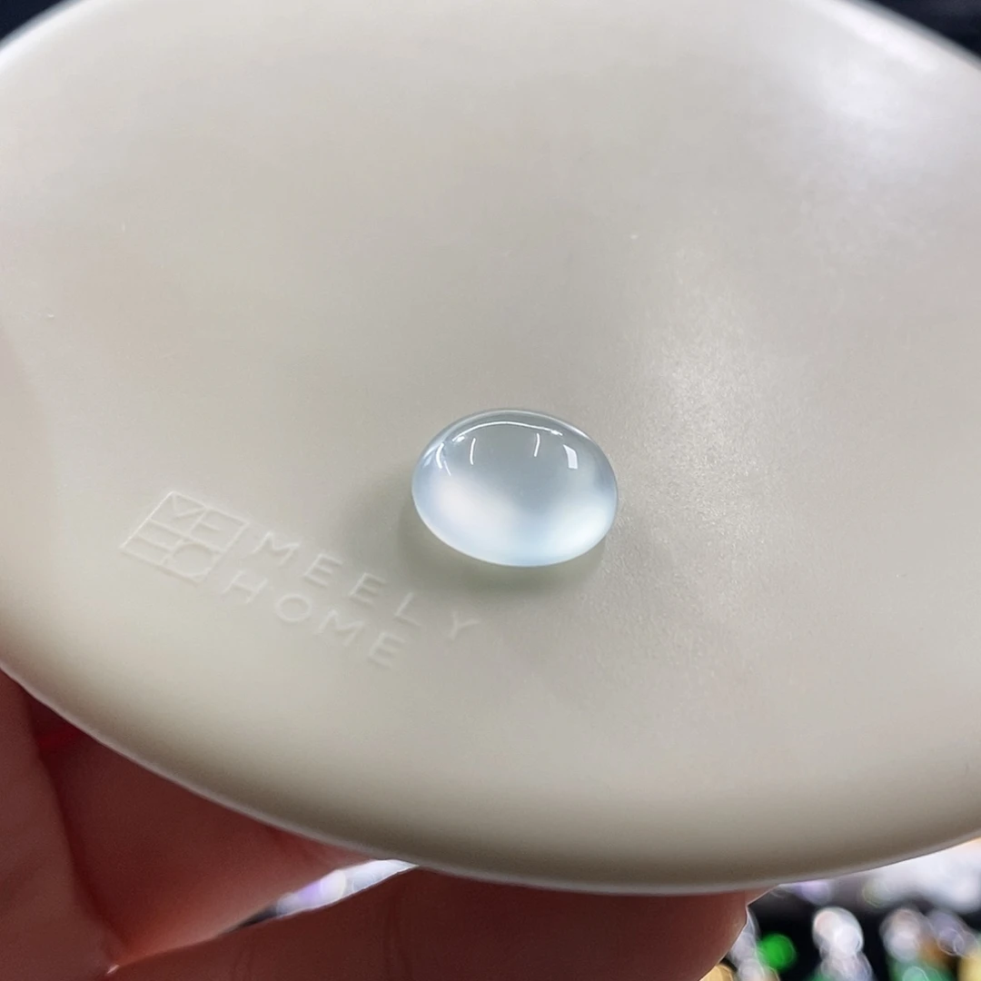 散珠翡翠玻璃种蛋面