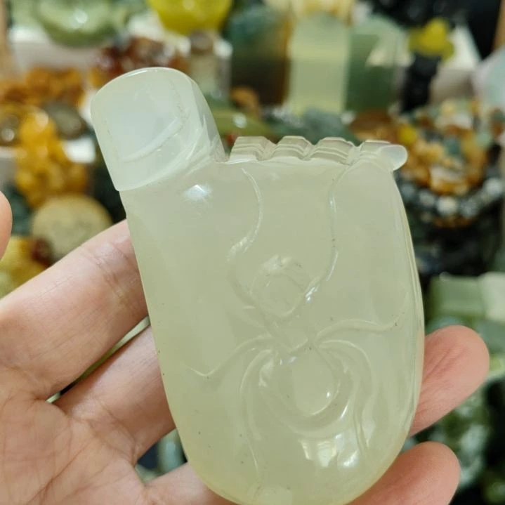 岫玉未镶嵌手把件款式