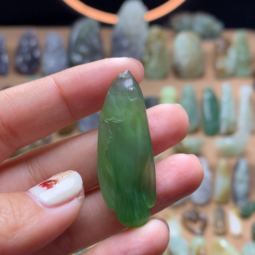 和田玉挂件未镶嵌晚*