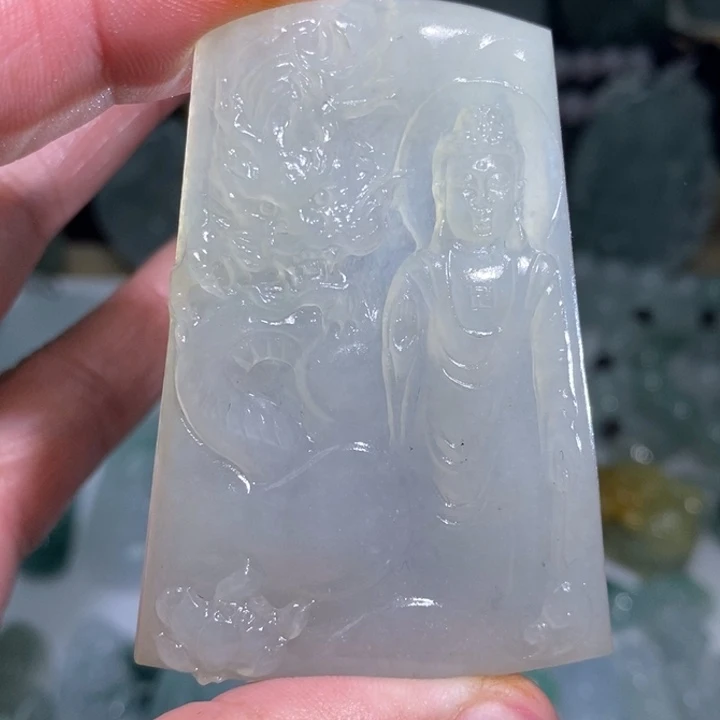 定制翡翠未镶嵌冰御龙阿米