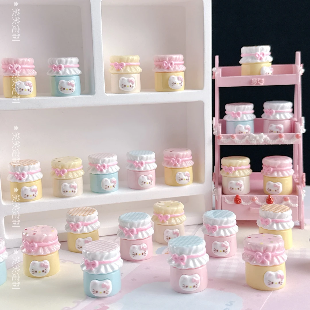 【笑笑定制—KT蝴蝶结蜜罐】diy树脂小饰品/食完/手工摆件