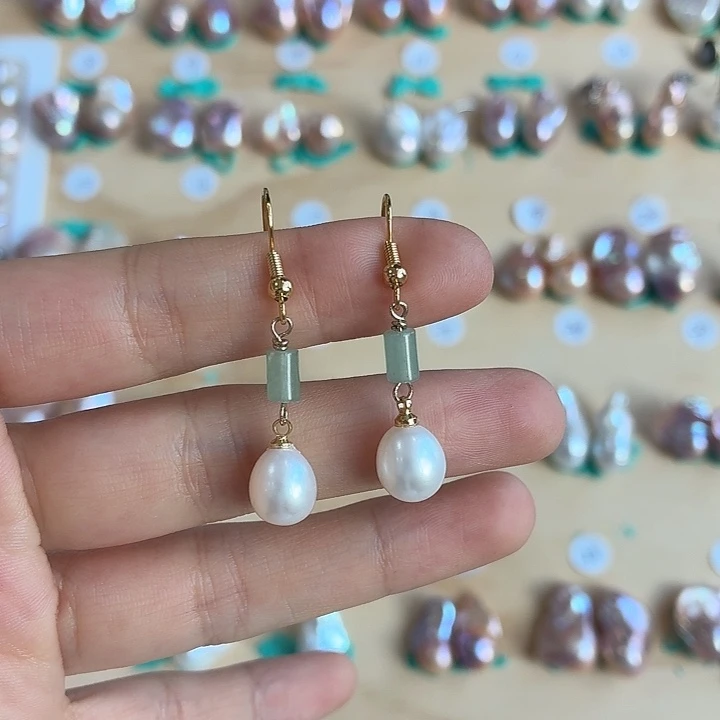 淡水珍珠未镶嵌耳饰