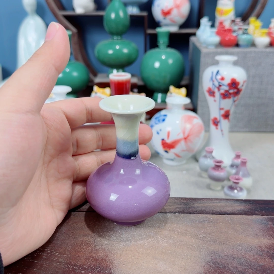 陶瓷手工小花器摆件