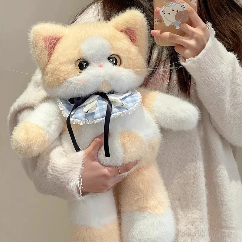 原创可爱会跑步的猫咪玩偶三花猫毛绒玩具娃娃公仔送女生生日礼物