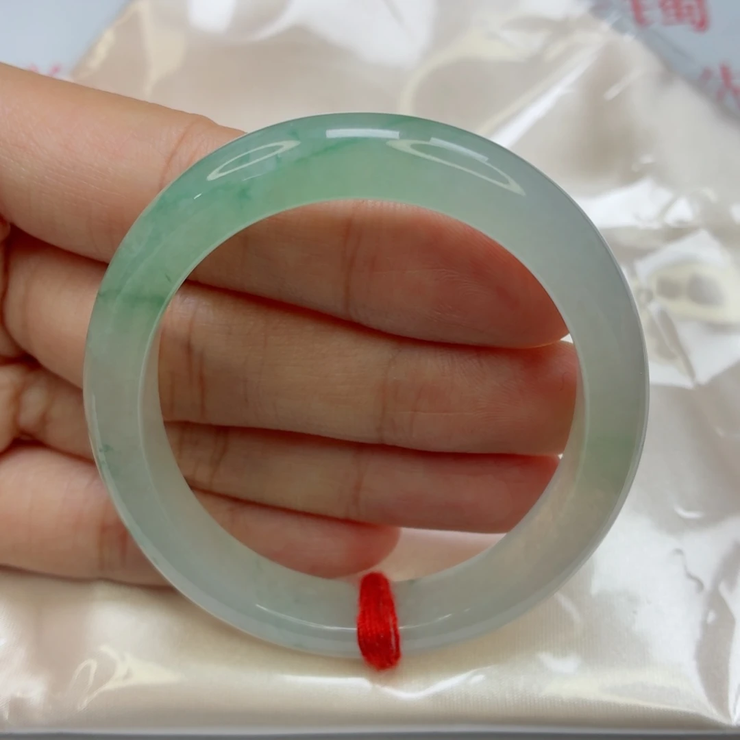 未镶嵌手镯翡翠老坑53贵妃冰飘绿花021强推⭐️⭐️