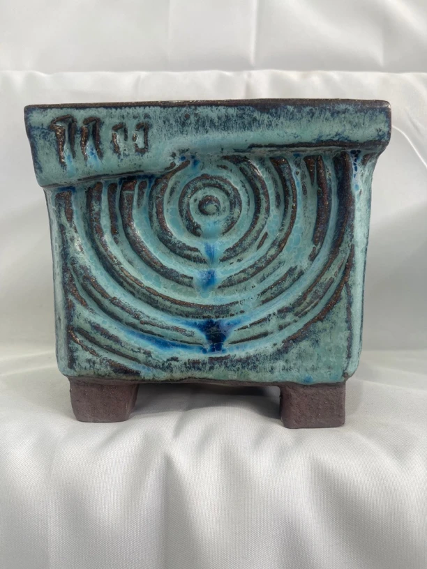 尚雅青铜大方盆，内口14高15.5左右，麦饭石材质，透气好花盆清仓