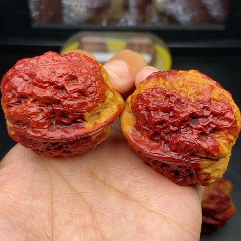 【闪购商品】文玩核桃把件39尺金蟾王