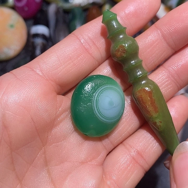流***鸣玛瑙/玉髓合金颈饰