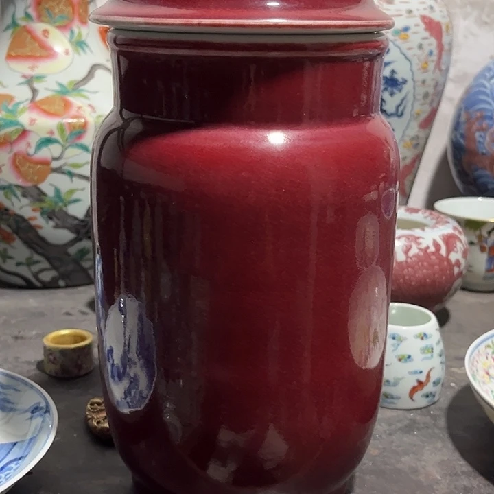 摆件记**福剂红大大壮罐