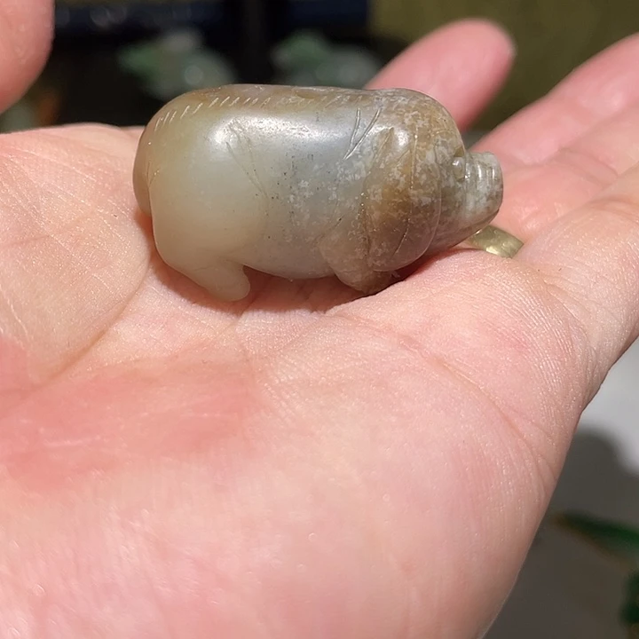 美***下和田玉（糖玉）未镶嵌颈饰挂件