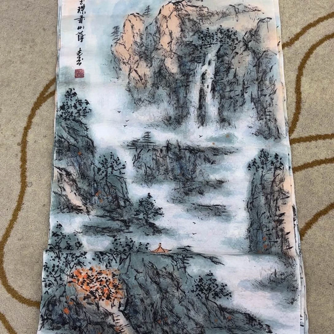 国画杨志杰三尺山水艺