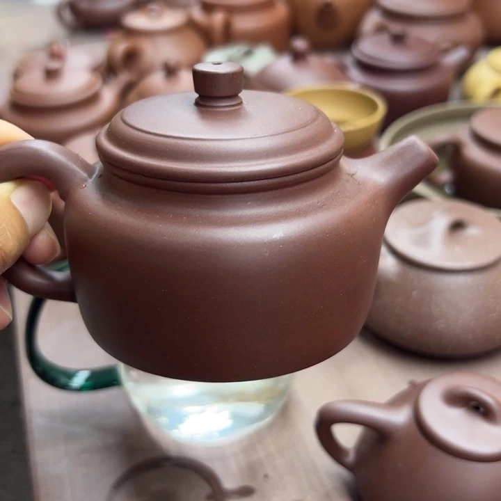 茶壶紫砂紫泥德中200cc